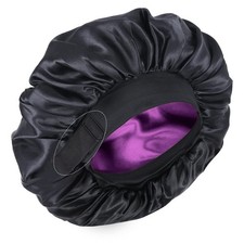 Silk Bonnet for Sleeping Double Layer Satin Bonnet Adjustable Bonnets for Bla...