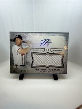 2015 Topps Triple Threads - Relics Freddie Freeman #UAJR-FF Sepia /99 (AU, MEM)