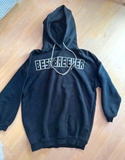 Bershka Damen Hoodie Kapuzenpullover Schwarz ...