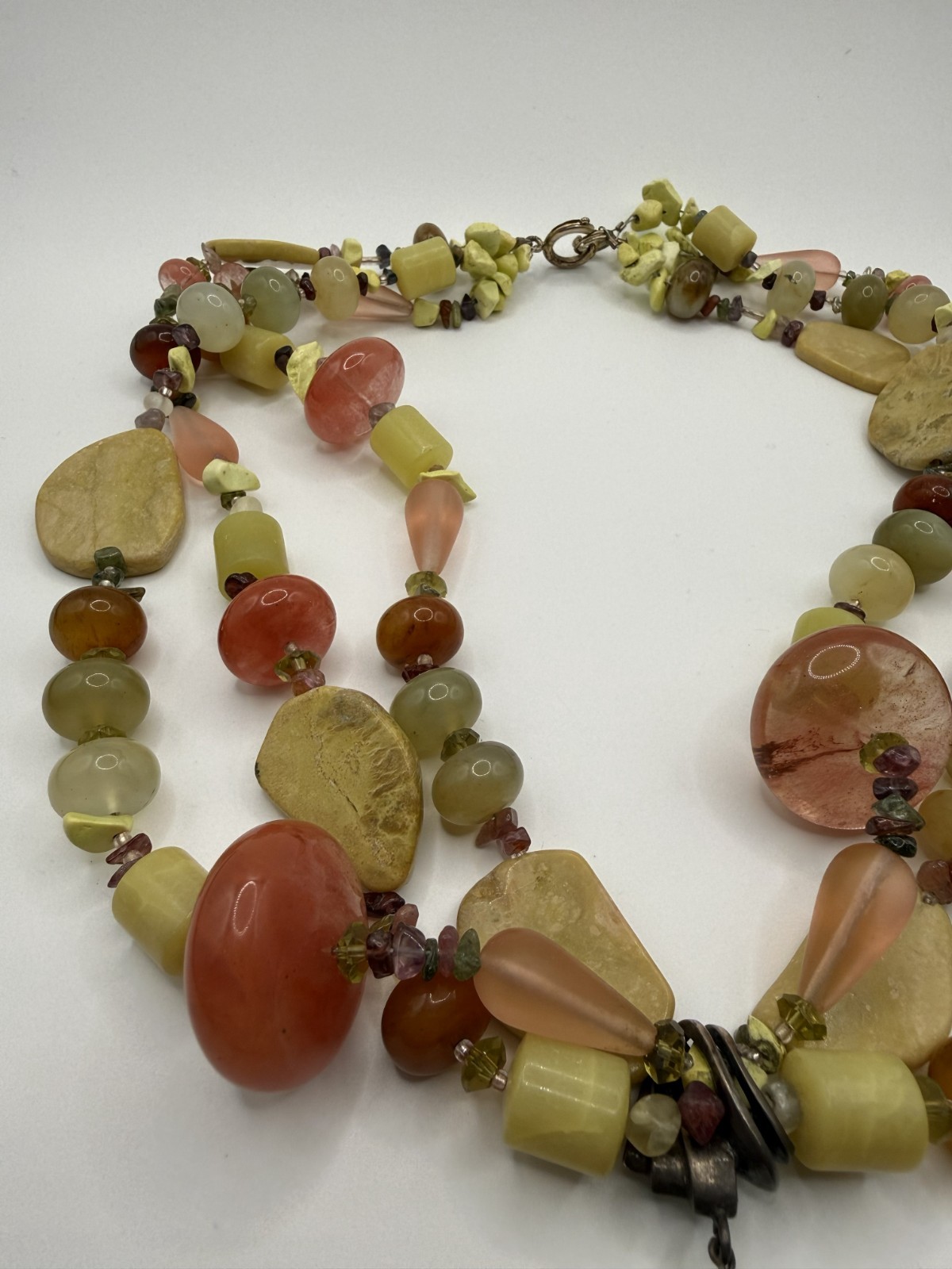 Vintage Multi-Strand Bohemian-Style Turquoise Nug… - image 3