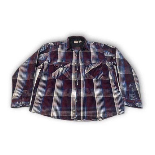 Field & Stream Shirt Jacket Mens XL plaid cotton Vintage USA - product listing photo