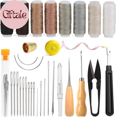 Upholstery Repair Sewing Kit Heavy Duty Sewing Kit with Awl Tools, Seam Ripper,