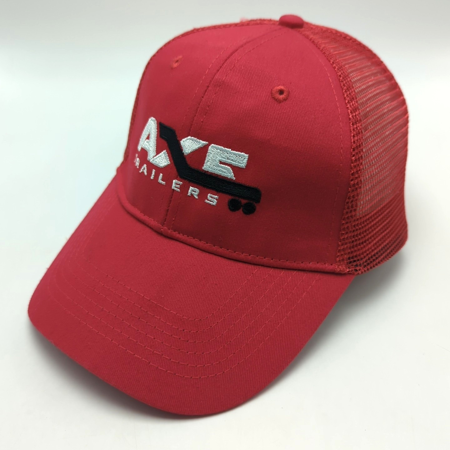 AXE TRAILERS hat red adjustable snapback cap mesh… - image 10