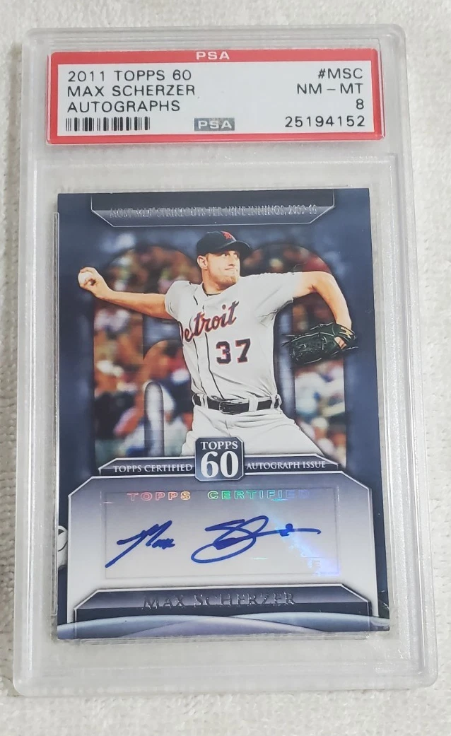Max Scherzer Autographed Baseball Cards for sale | eBay