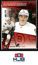 2023-24 SP Game Used Matthew Poitras Red #/219 Rookie #279