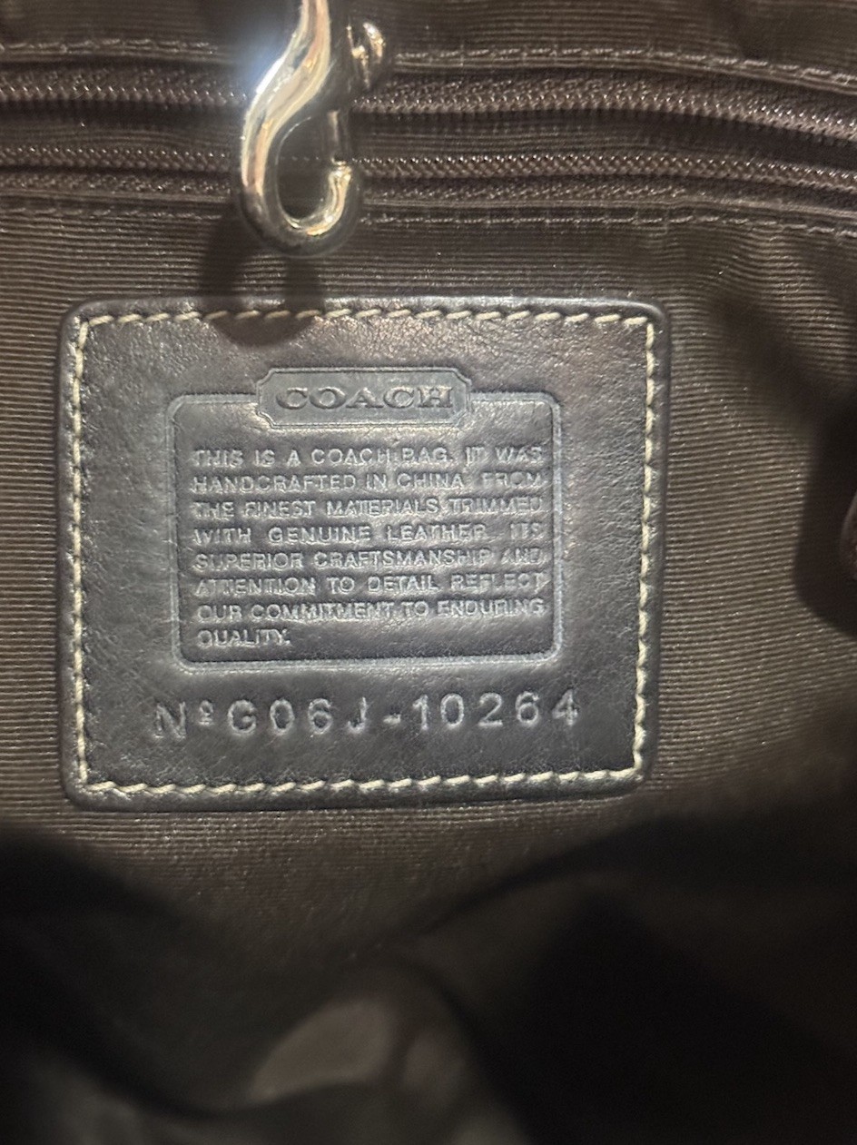 COACH HAMPTON SIGNATURE PYTHON TOTE - image 13