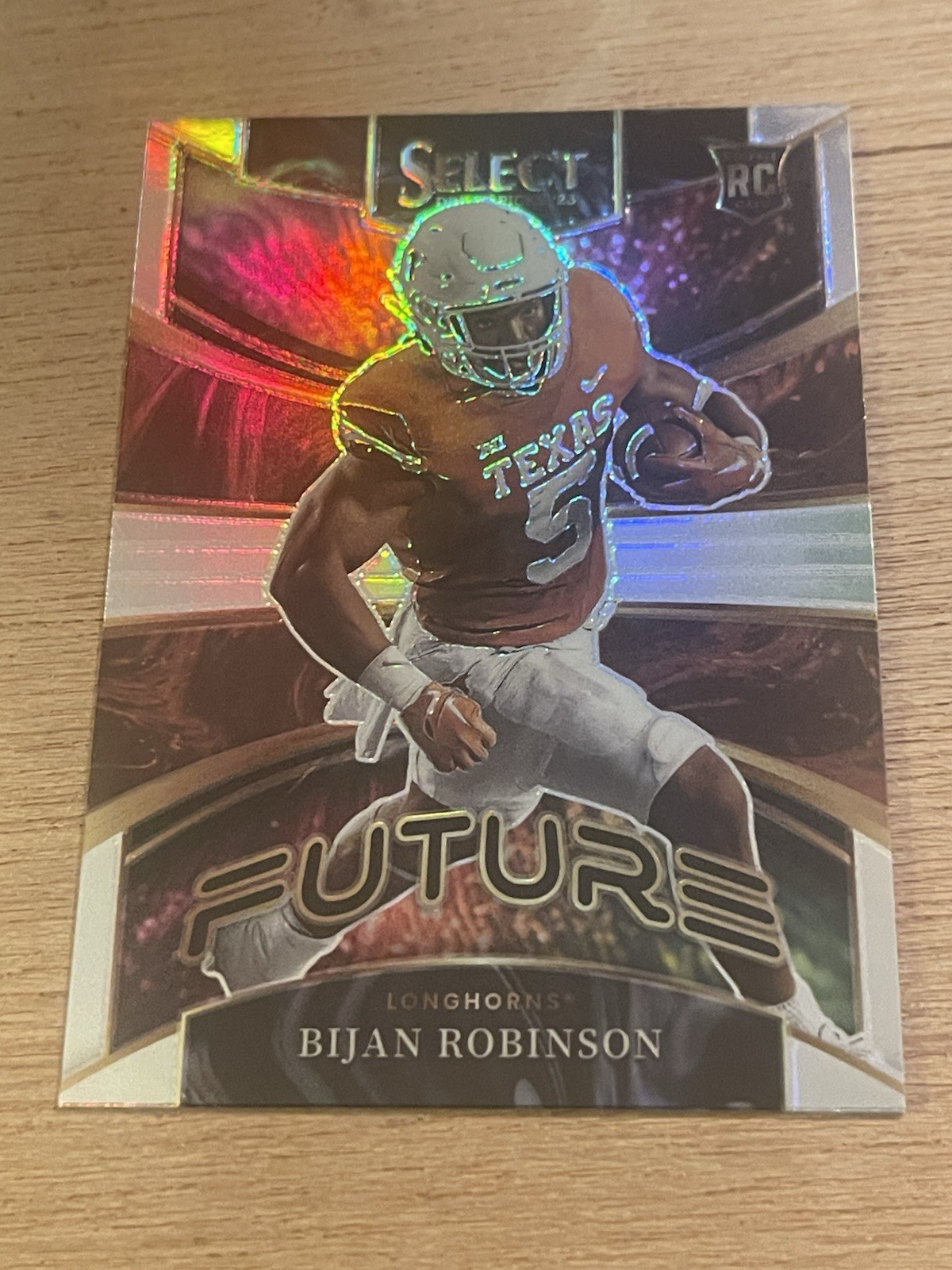 2023 Panini Select Draft Picks - Future Bijan Robinson #FUT-8 Silver Prizm (RC)