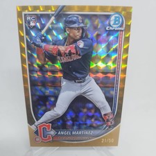2025 Bowman Chrome Angel Martinez #68 Gold Geometric Refractor /50 (RC) Rookie