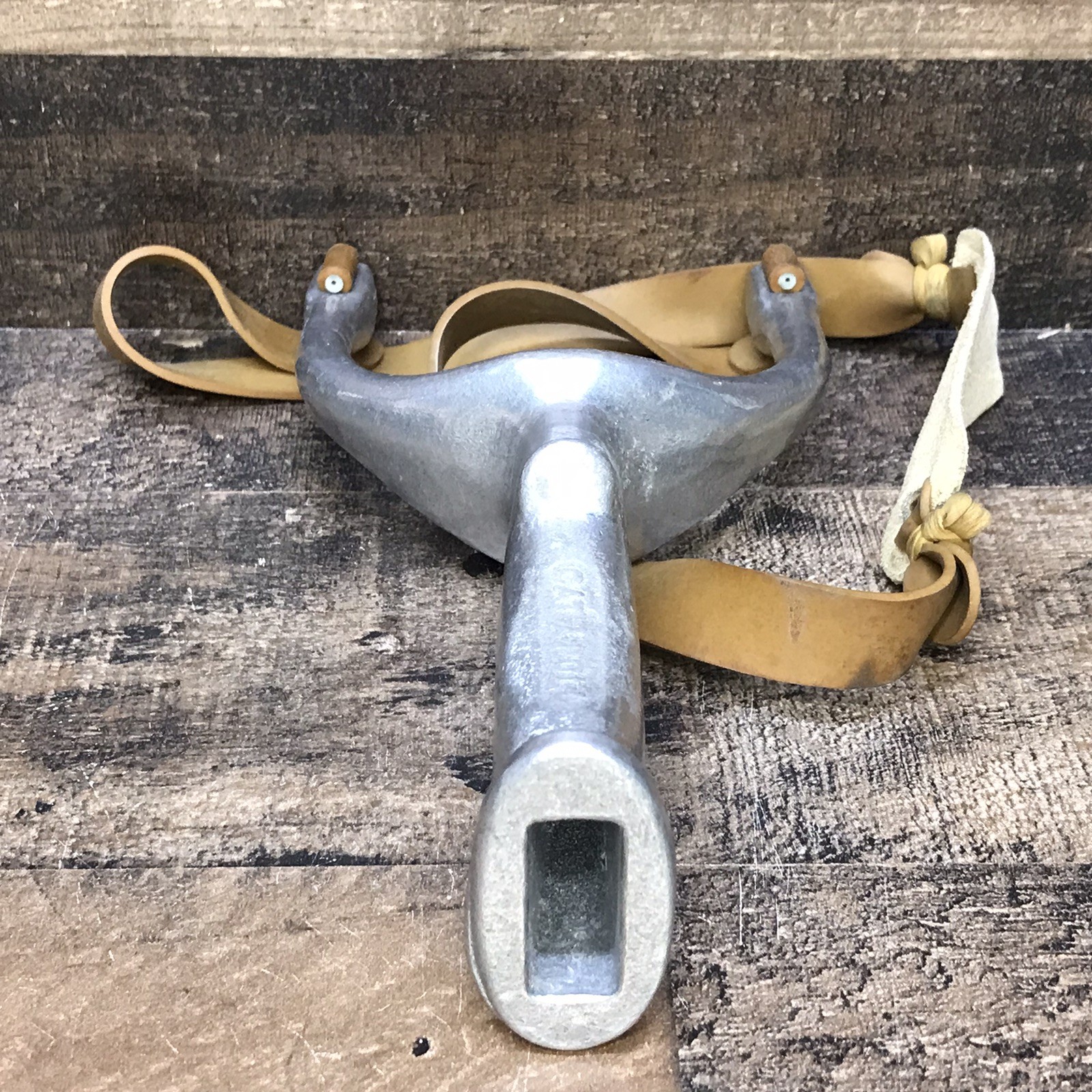 Vintage 1950's Hodge /Mulders Catapull Slingshot Cast Aluminum Frame *Pat’d 1948