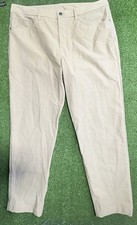 Lululemon ABC Utilitech Classic Fit Pants Stretch Chino Beige Mens 36x30 LM5AQIS