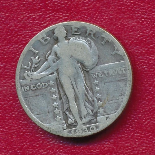 1930-S SILVER STANDING LIBERTY QUARTER *NICELY CIRCULATED** FREE SHIPPING!