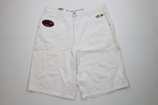 Deadstock Vintage 90s Paco Sports Mens 40 Spell Out Baggy Racing Denim Shorts