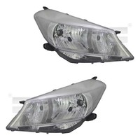 Scheinwerfer Set Links & Rechts Dunkelgrau H4 FüR Toyota Yaris NLP13_ NSP13_