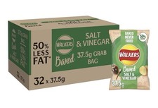 Walkers Baked Salt & Vinegar Snacks Crisps 32 x 37.5g