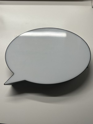 Light Up Sprechblasenbox Displayleuchte 20cm x 14cm Whiteboard