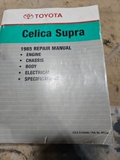 Toyota Celica supra 1985 Repair Manual Engine Chassis Body Electrical