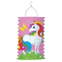 Amscan Laterne Einhorn Unicorn Regenbogen Zuglaterne Lampion Kindergeburtstag