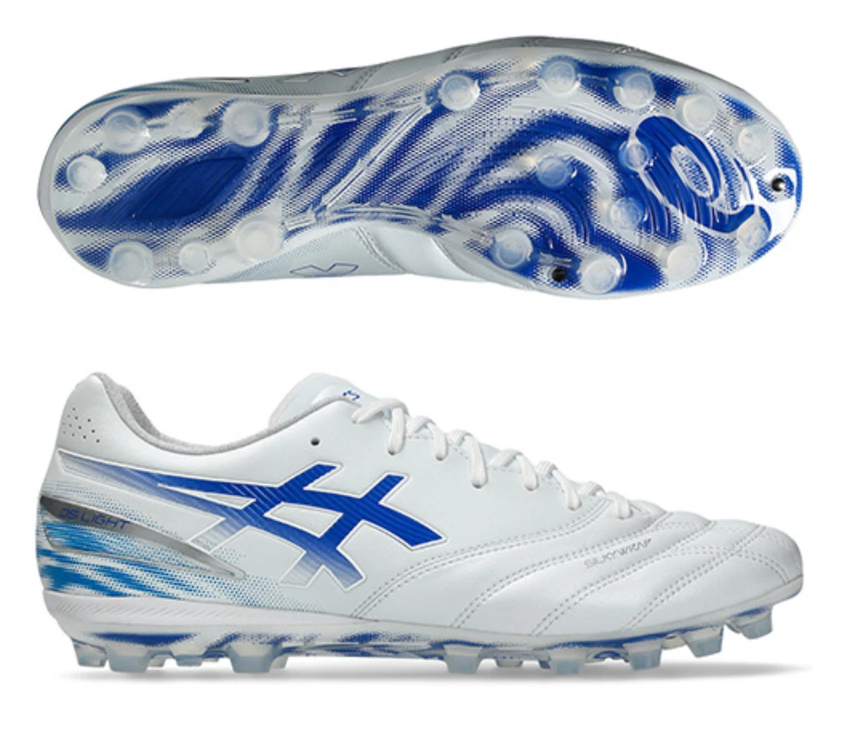 Asics DS Light AG White Blue for sale | eBay
