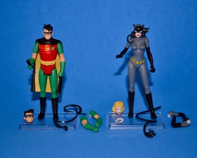 Lot De Figurines Batman Animated Series – Mezco Toyz 9 Cm, 5 Points D'articulation, Neuf