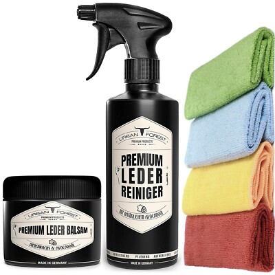 SPARSET  Leder Reiniger 500ml+ Lederbalsam 250ml + 4 Mikrofasertücher