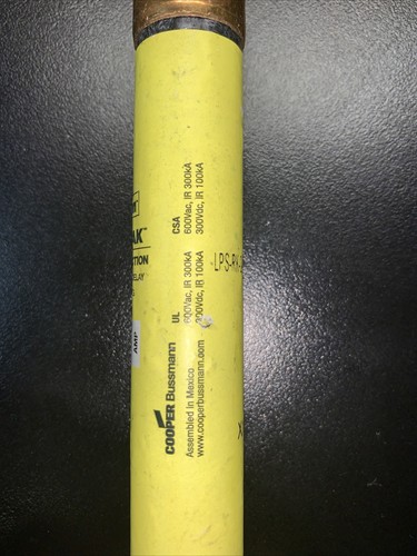 Fusible de amplificador Cooper Bussmann LPS-RK-2-1/4SP 2-1/4 LPSRK214SP PROBADO 3/5/2023 - Imagen 3 de 5
