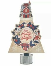 Mickey Minnie Christmas Tree Music Box Happy Holly Days Disney Parks NEW