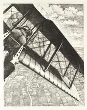 Christopher R. W. Nevinson : Banking at 4000 Feet : Archival Quality Art Print