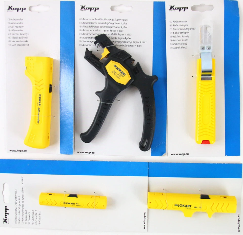 JOKARI Allrounder Entmantler Kabelmesser Automatische Abisolierzange Auswahl