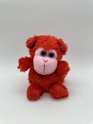 Rare Russ Yummy Luvvies Loveable Lulu Red Monkey Stuffed Plush 5''