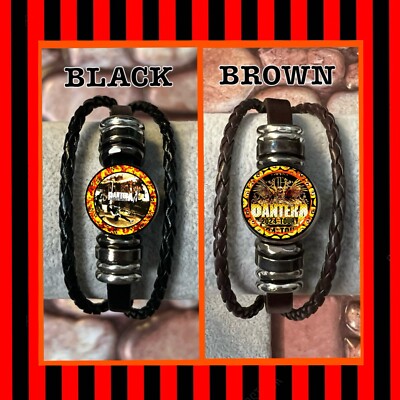 PANTERA   2024 TOUR MERCH.   TWO LEATHER BRACELETS