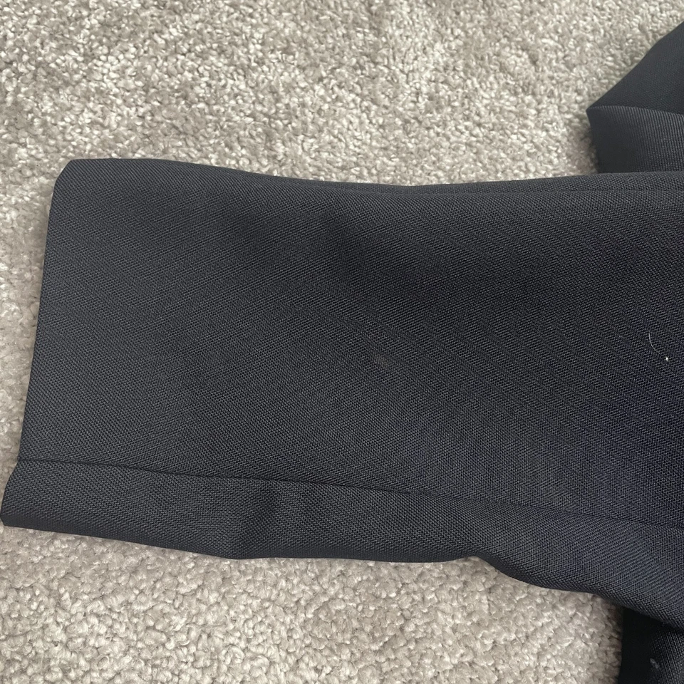 Traje Flecha Blazer Niños Niños 12 Azul Marino Sencillo Pecho Formal Fiesta Escuela Foto 3 de 4