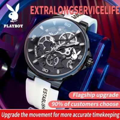 Watch PLAYBOY Men's Original 100% Waterproof Quartz Needle 3052-Y