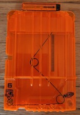 Nerf Dart Gun 6 Round Ammo Magazine Clip N-Strike Elite