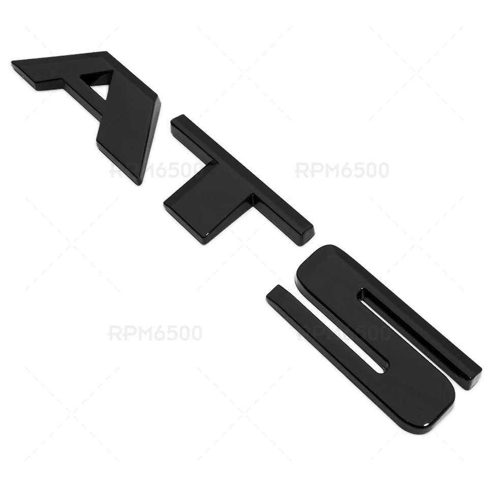 For Cadillac ATS Rear Trunk Decklid Letter Badge Emblem Nameplate Sport Black - Image 3 of 4