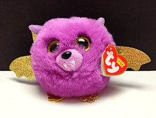 Ty Puffies Beanie Balls HASTIE the Bat 3" Stuffed Animal Toy New w/MT 2022