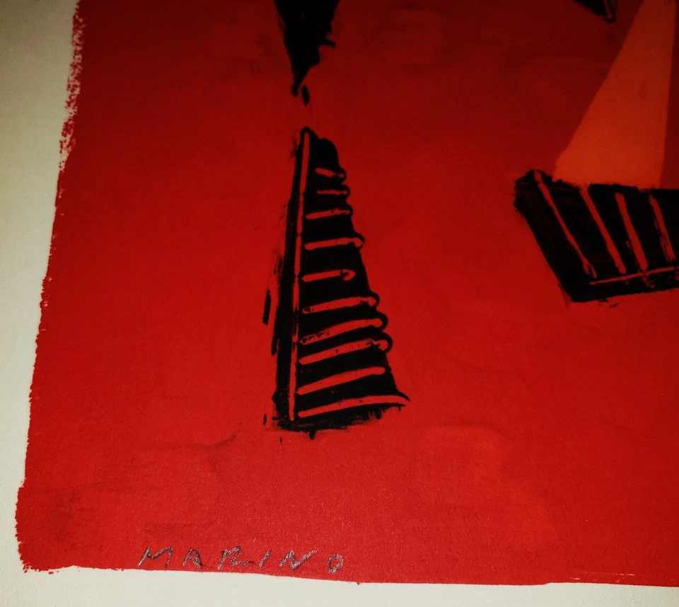 MARINO MARINI (1901 - 1980) Original SIGNED Lithograph w/ Publisher's Blindstamp - Image 2 of 4