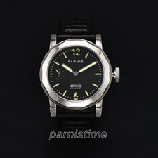 Parnis Sapphire Hand Winding Men Mechnical Watch 44mm Stainless Case Lume Master