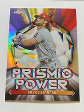 ⚾ 2021 Topps Chrome Baseball Prismic Power Insert #PP-4 Bryce HARPER ⚾