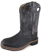 Smoky Mountain Western Boots Boys Duke Square Toe Black 3912Y