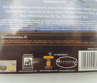 Blair Witch Volume II (2): The Legend of Coffin Rock - PC CD-ROM