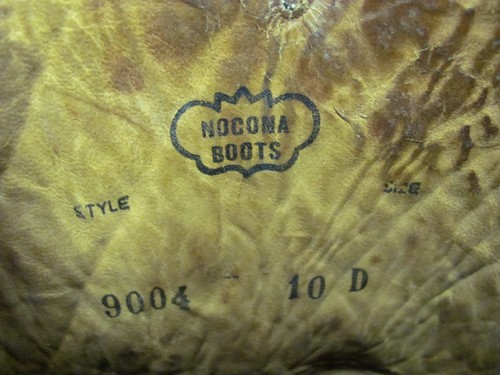 Nocona Cowboy Boots Brown Leather Men’s Style 9004 Size 10B - Picture 10 of 17