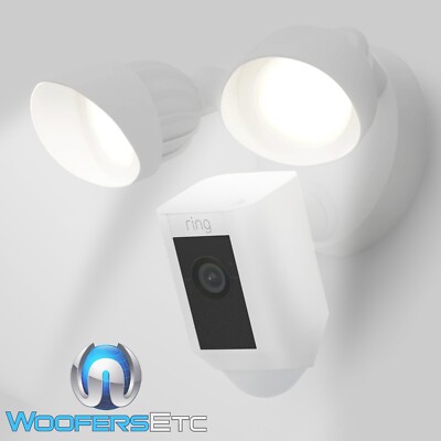 Motion Activated Used Ring Floodlight Camera RING FLOODLIGHT CAM