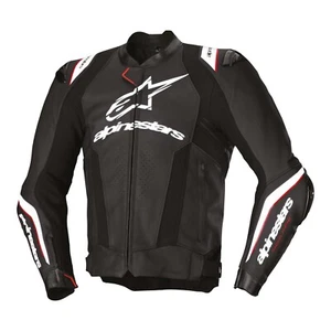 Alpinestars Missile V3 Ignition Motorcycle Sports Leather Jacket - Black/White