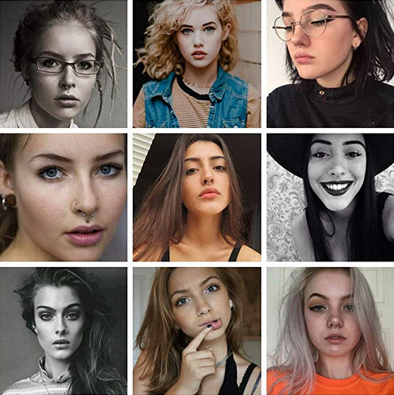 2pcs C-shaped Fake Nose Ring Labret Lip Ring Surgical Steel Piercing Clip  On 20G