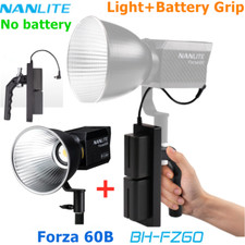 NANLITE Forza 60B 2700-6500K RGB LED Video Light COB lighting Battery Hand Grip