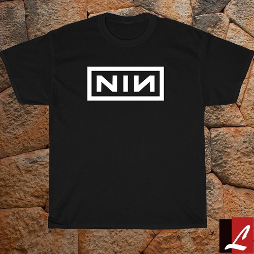 New NIN Band Rock Music Logo Black Men 