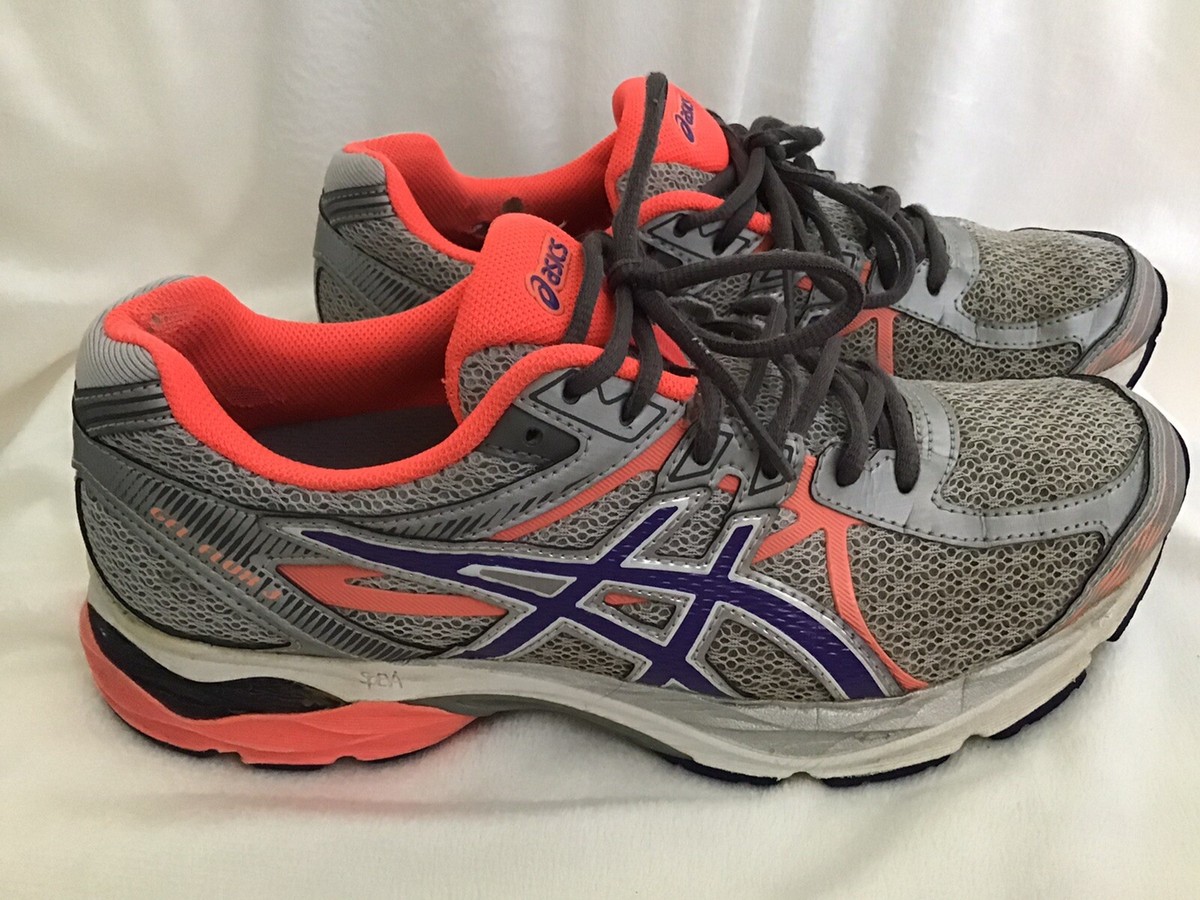 Asics T664N Gel-Flux 3 Women's Size 9 M Neon Orange/Silver Running
