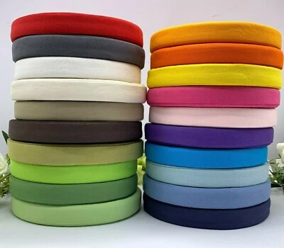 STEPHANOISE 25mm Pure cotton twill tape binding ribbon 1 inch bag handle bunding apron strap