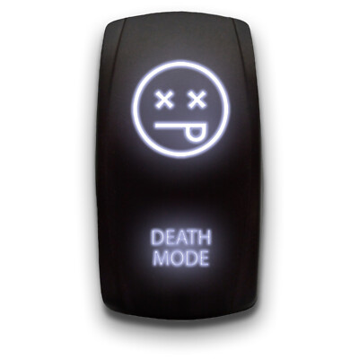 [DEATH MODE] Laser Etched 5-Pin Rocker Switch ON-OFF DPST Toggle Switch 20A 12V