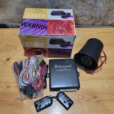 Sherwood Car Security System with Glass Breakage Sensor S 100 R